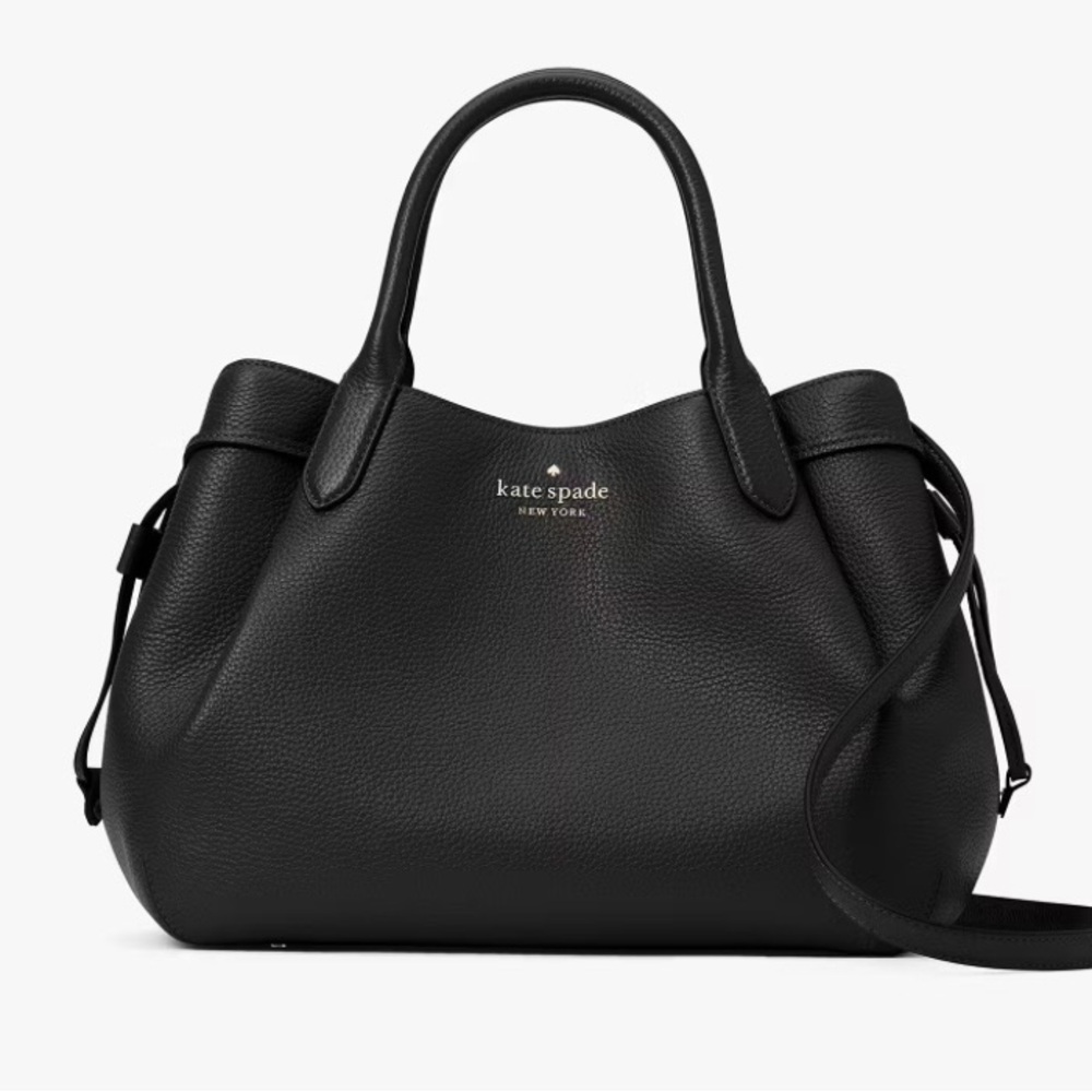 New with Tags Kate Spade New York Black Satchel with Gold Accents